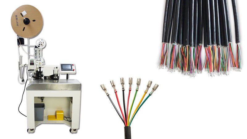 multi-core cable stripping crimping machine