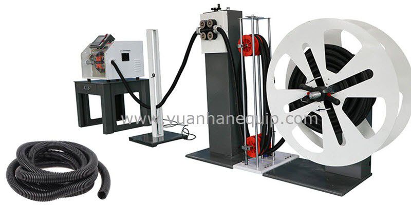 Corrugated Tubing Cutting Machine with Tubing Prefeeder 