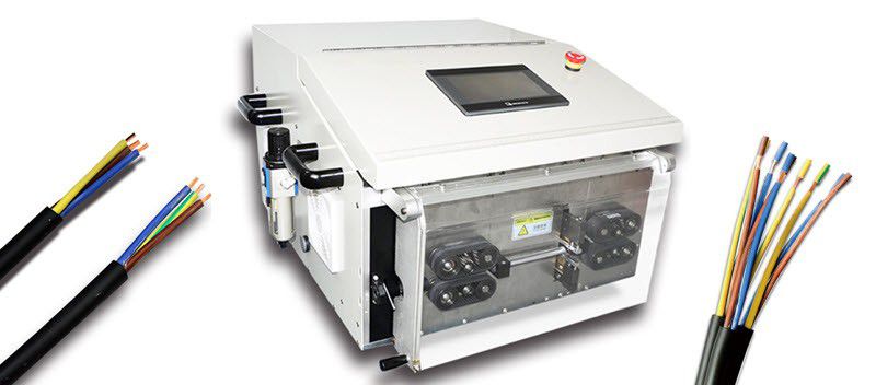 outer sheath stripping and inner core insulation stripping machine
