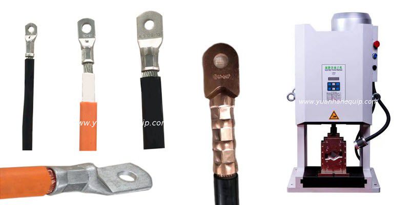 Cable Copper Lugs Hexagon Shape Crimping Machine 