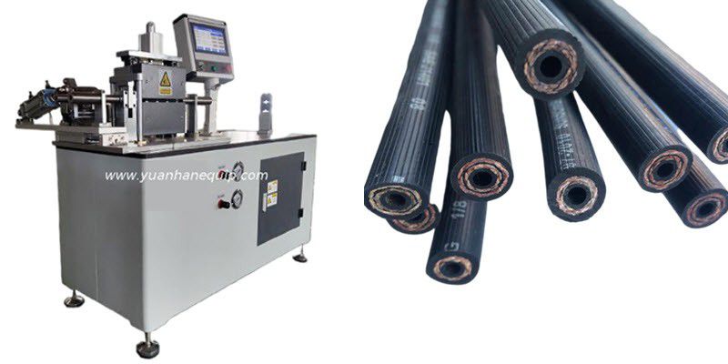 Silicone Hoses, PVC Braided Hoses and Viton Hoses Cutting Machine 