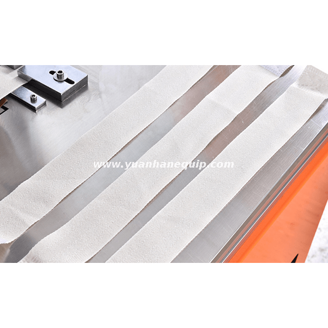 Ultrasonic Webbing Cutting and Velcro Bonding Stitching Machine