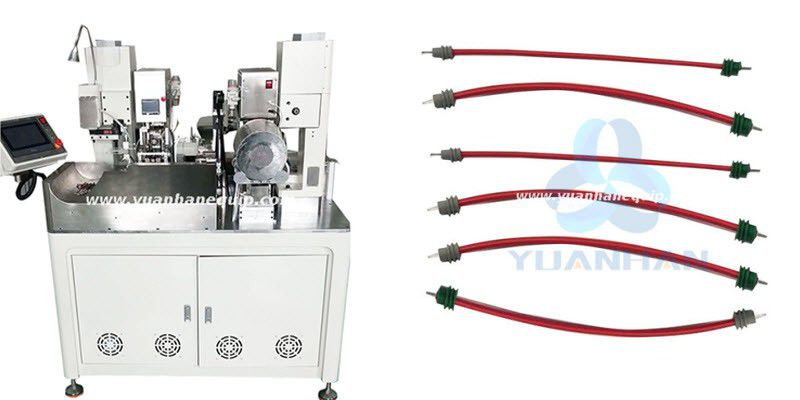 Fully automatic wire cut strip & crimp machine with both sides sealing