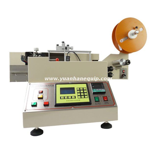 High Speed Clothing Label Cutting Machine with Cold & Hot Knives