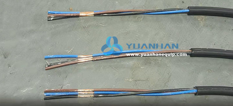 Automatic multi-core round cable cutting and stripping machine