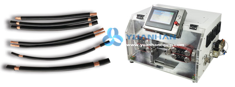 cable cutting unsheathing machine