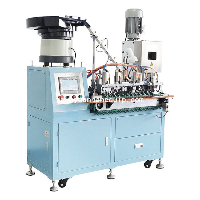 Automatic European Power Cord Plug Riveting Press Machine