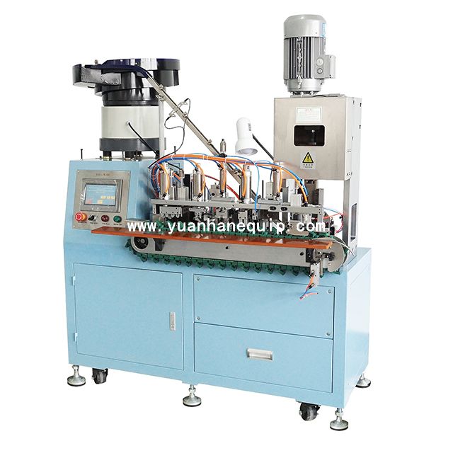 Automatic European Power Cord Plug Riveting Press Machine