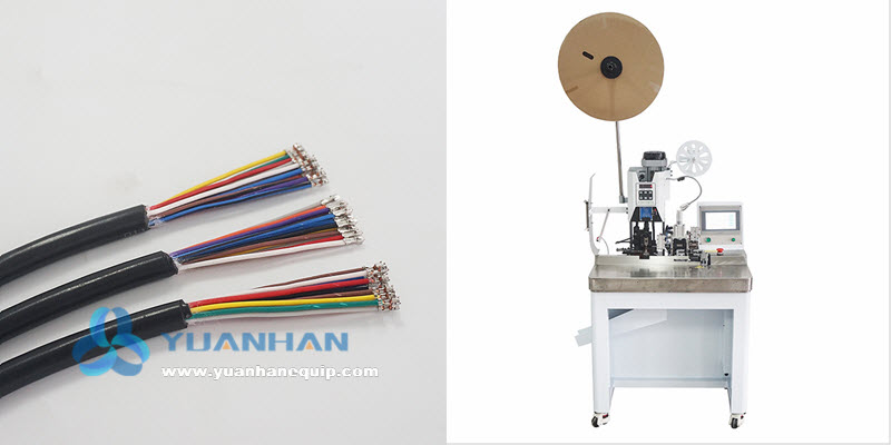 multi-core cable stripping and crimping machine