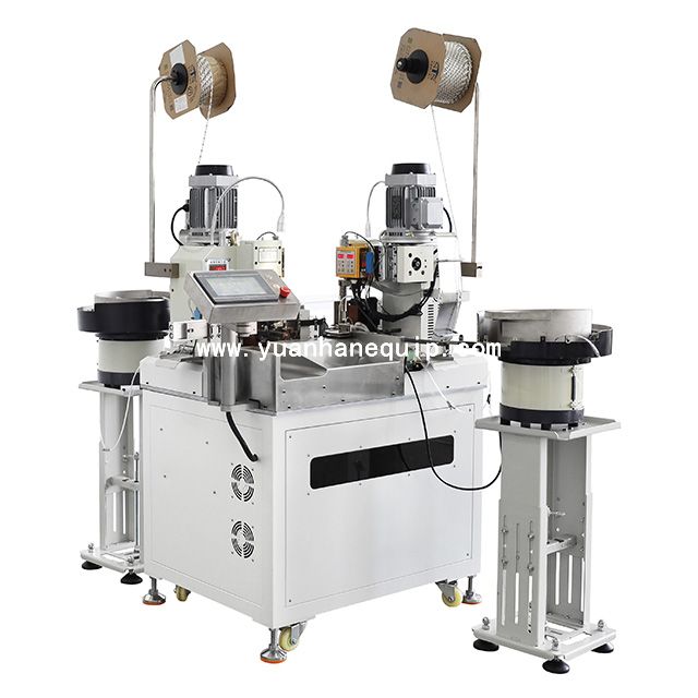 Cable Double-end Terminal Crimping and Insulation Sleeves Inserting Machine 
