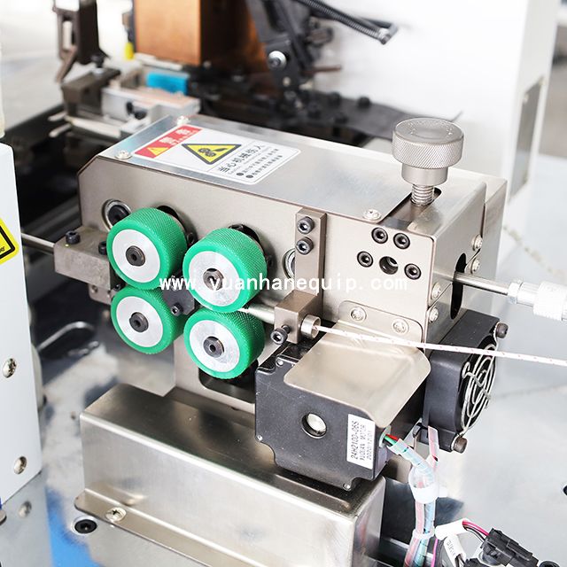 Cloth Braided Wire Hot Stripping & Single-end Crimping Machine