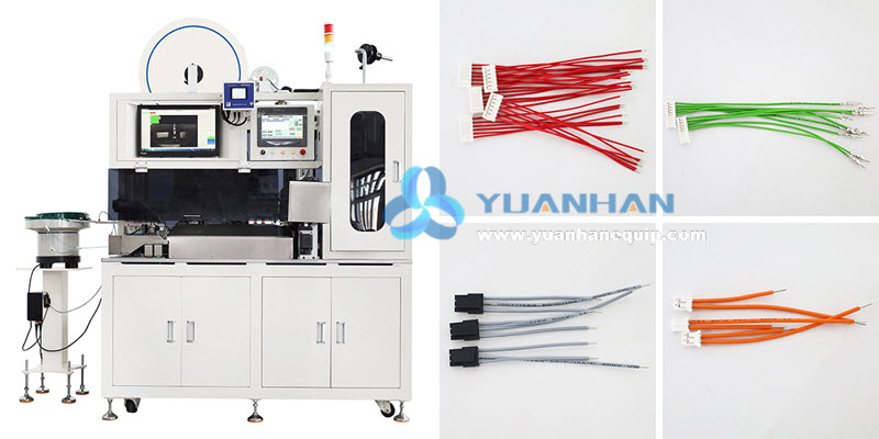 Cable One End Crimping Housing Inserting & the Other End Twisting and Tinning Machine