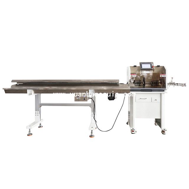 Cable Cutting & Stripping Machine with Wire Stacker