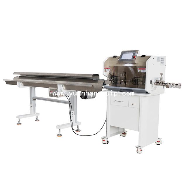 Cable Cutting & Stripping Machine with Wire Stacker