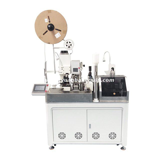 Fully Automatic Wire Single-end Rubber Seals Crimping and Tinning Machine