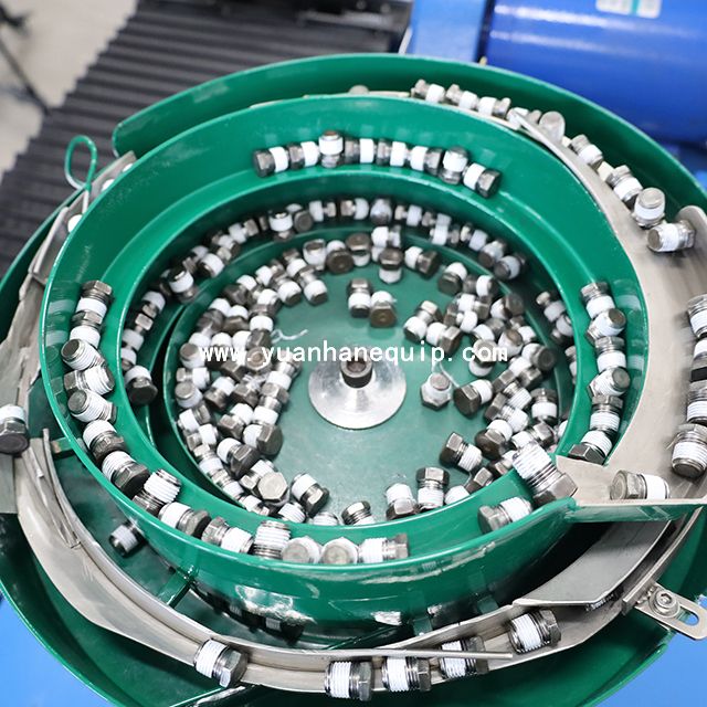 NPT Fittings Cleaning and Teflon PTFE Tape Wrapping Machine