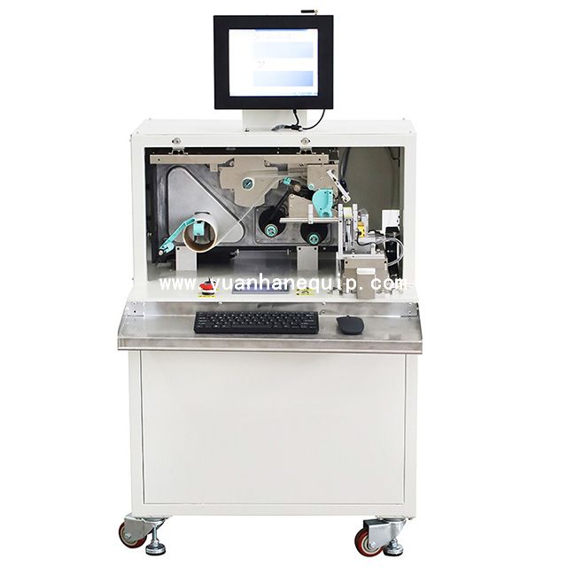 Real-time Printing Half-fold Labeling Machine