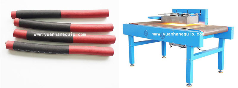 Heating tunnel for electric wire shrink wrap tubing