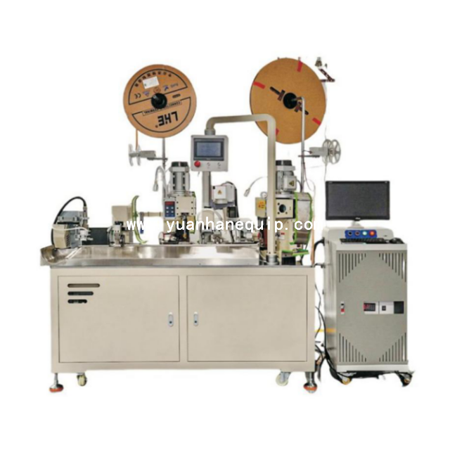 Two Ends Crimping and Single End Number Tube Insertion and Laser Marking Machine