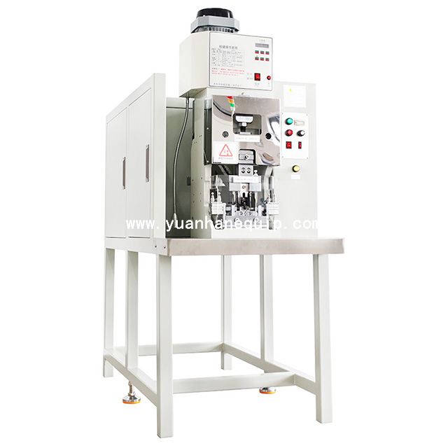 Automatic French Power Cord Plug Inserts Crimping Machine