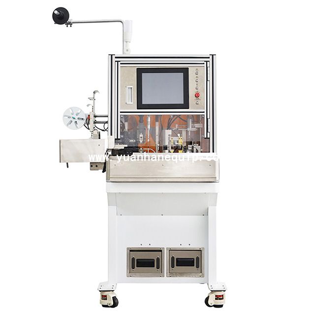 Two Wires Stripping and Rubber Seals Crimping Machine