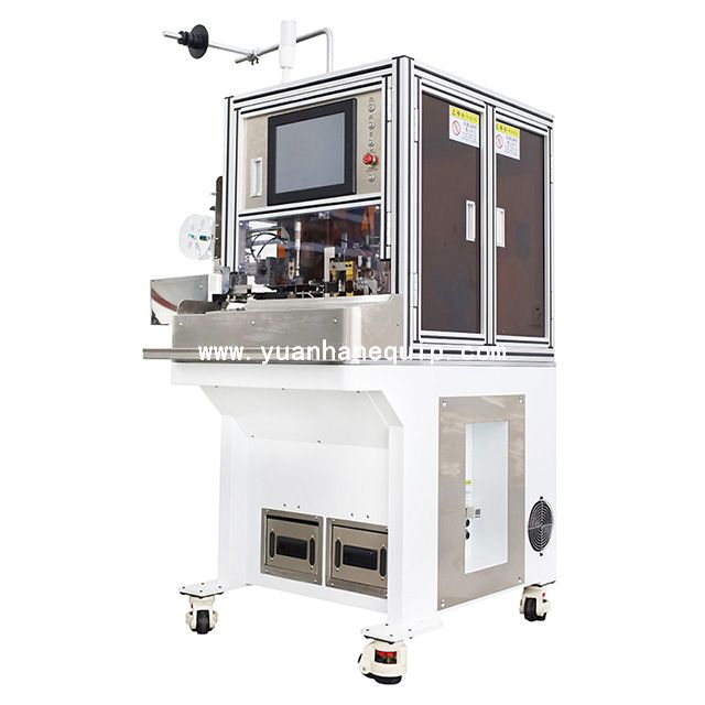 Two Wires Stripping and Rubber Seals Crimping Machine