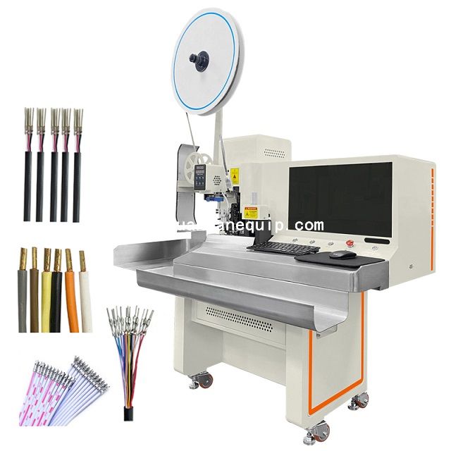 Multi-core Cable Stripping and Crimping Machine with MES