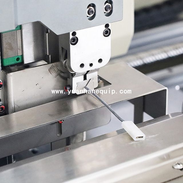 Cable Two Sides Crimping and Protective Sleeves Inserting Machine