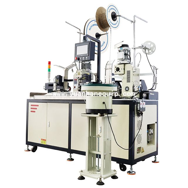 Fully Automatic Double-Head Terminal Crimping Single-Head Soft Sleeve Inserting Machine