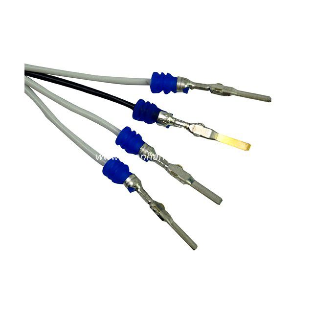 Semi-auto Wire Stripping Rubber Seals Inserting and Crimping Machine
