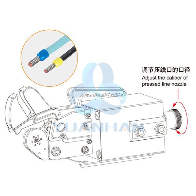 Pneumatic Tubular Terminal Crimping Machine