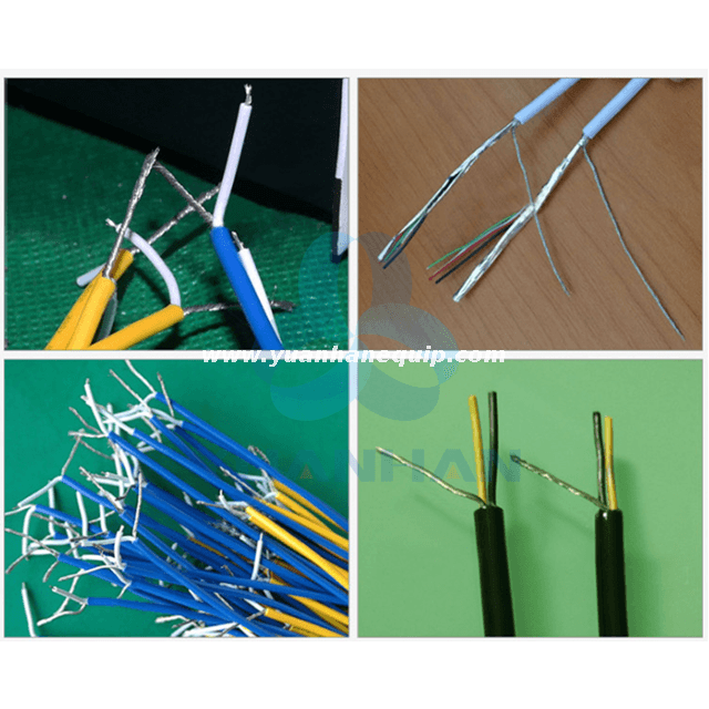 Shielded Wire Brushing and Twisting Machine