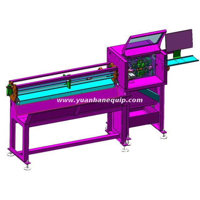 Visual Positioning Convoluted Tube Cutting Machine with Shrinking Function